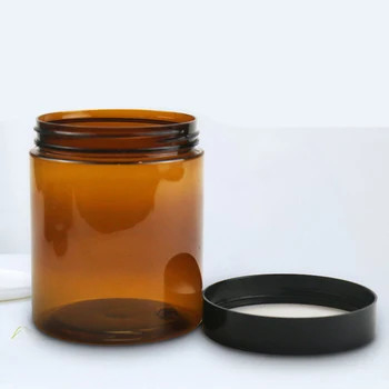 PET 1oz 2oz 4oz 6oz 8oz 12oz 16oz heldere plastic potten met aluminium deksels