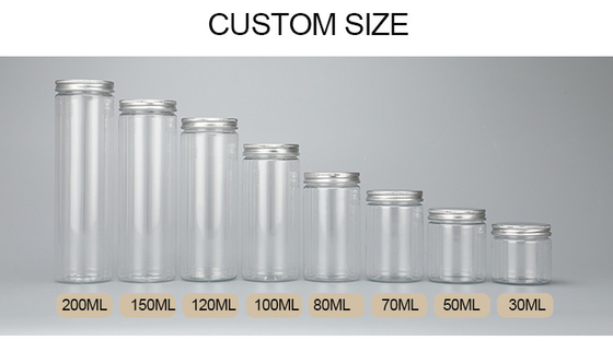 7oz 8oz heldere plastic potten met aanpassingsmogelijkheden