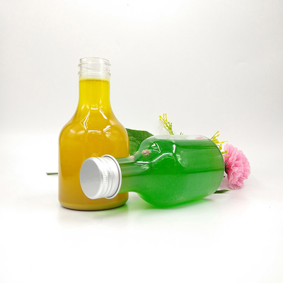 Ronde helder vierkant melk thee flessen voor sap thee water
