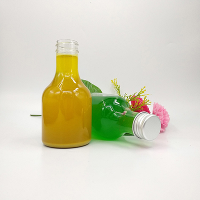 Ronde helder vierkant melk thee flessen voor sap thee water
