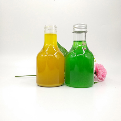Ronde helder vierkant melk thee flessen voor sap thee water