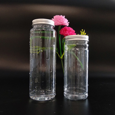 Herbruikbare 1000 ml doorzichtige lekvrije plastic Boba-theefles met schroef op het deksel