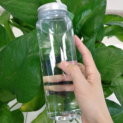 Herbruikbare 1000 ml doorzichtige lekvrije plastic Boba-theefles met schroef op het deksel