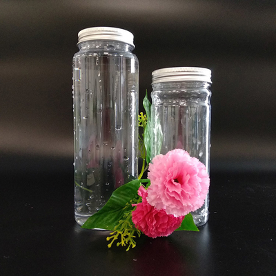 Herbruikbare 1000 ml doorzichtige lekvrije plastic Boba-theefles met schroef op het deksel