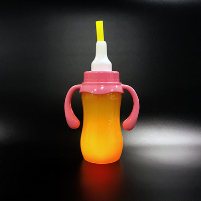 Kleurrijke plastic melk thee fles met lekbestendig en geïsoleerd ontwerp
