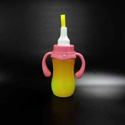Kleurrijke plastic melk thee fles met lekbestendig en geïsoleerd ontwerp