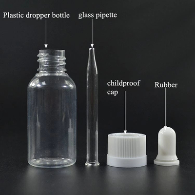 Schroefkap druppers voor serum en essentiële oliën met glad oppervlak