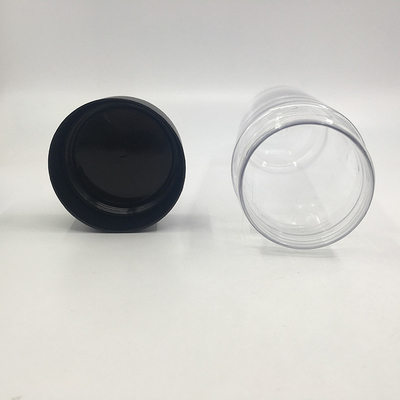 250 ml vierkant ronde plastic melk thee flessen met schroef op de deksels