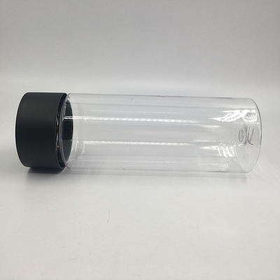 250 ml vierkant ronde plastic melk thee flessen met schroef op de deksels