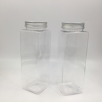 Lichte BPA-vrije bubbel thee flessen met schroef op het deksel 0,5 kg helder of aanpasbaar