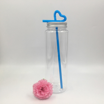 Lichte BPA-vrije bubbel thee flessen met schroef op het deksel 0,5 kg helder of aanpasbaar