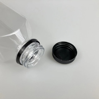 Geïsoleerde plastic melktheeflessen met schroef op deksel en handvat