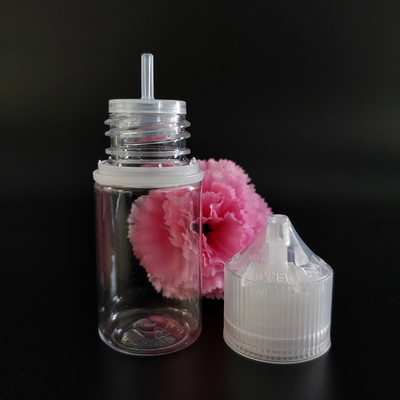 Kinderwaardig PET-plastic E-vloeistofffles Vierkantig voor nauwkeurig mengen van E-sap