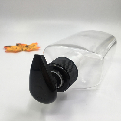 25.7g roze plastic fles met pomp en warm stempelen voor cosmetica
