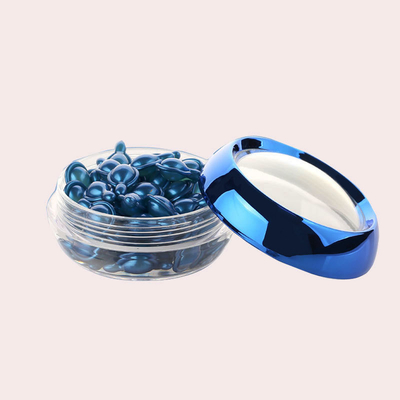 Transparante ronde cosmetische container 30 ml PP pot met aangepast oppervlak