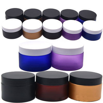 Op maat gemaakte acryl cosmetische pot met glad oppervlak voor crème