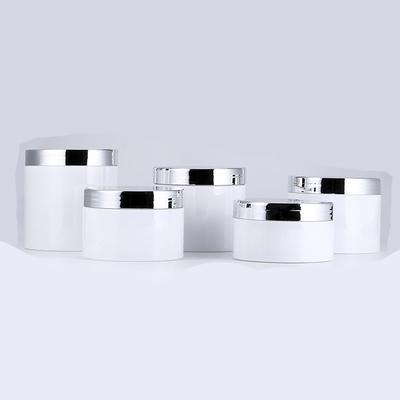 Doorzichtige plastic cosmetische pot met drukgevoelige of folieverzegeling voor zalf en crème
