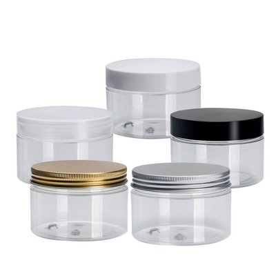 Gepersonaliseerd logo cosmetische plastic pot met drukgevoelige pakking