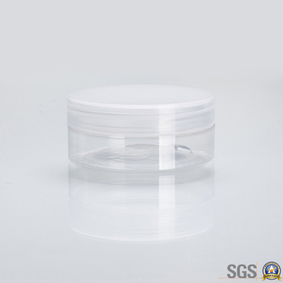 Op maat gemaakte geprinte plastic cosmetische pot met glad oppervlak en drukgevoelige of aluminium foliepakking