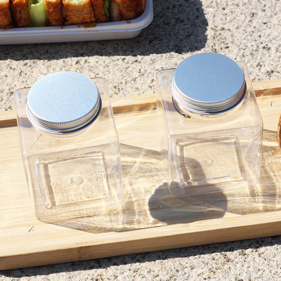 Moderne vierkante en ronde ontwerp op maat gemaakte plastic bubbel theekopjes met deksels