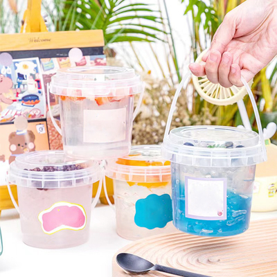 700 ml heldere plastic bubbel thee potten