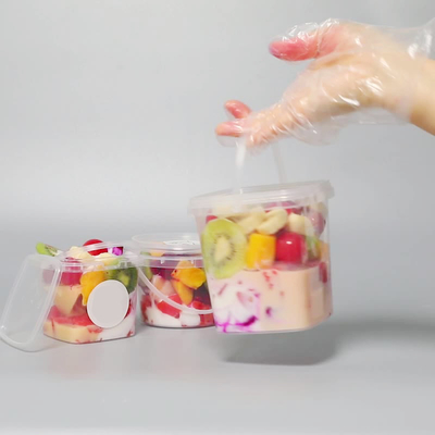 0.5 kg doorzichtige plastics lekvrije melk- thee waterflessen