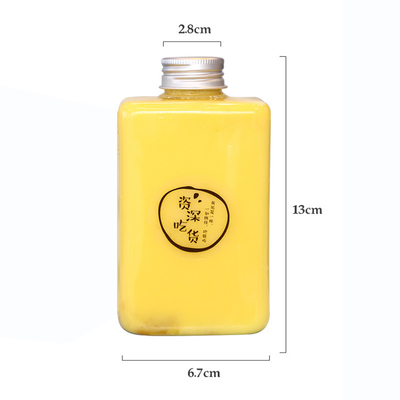 Leekproof plastic melk thee flessen met ergonomische handgrepen