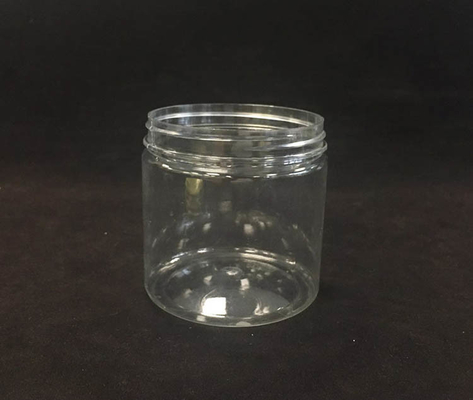 Doorzichtige plastic cosmetische potten met aluminium deksels voor het opslaan van crème