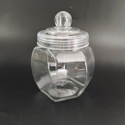 Doorzichtige plastic potten met aanpasbaar logo