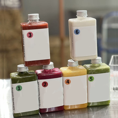 Premium geïsoleerde plastic melk thee flessen met schroef op de deksel voor koude dranken (500 ml)