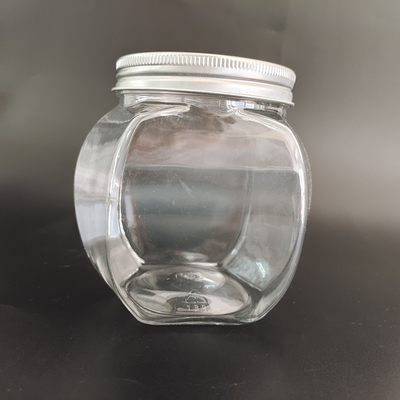 8oz duurzame plastic potten met aluminiumfolie en een aangepast etiket voor voedselopslag