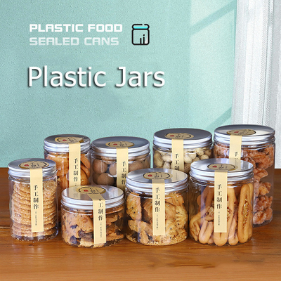 Voedselverpakking Voedselopslagcontainers 60 ml 120 ml 180 ml 250 ml 500 ml 1000 ml Duidelijke plastic pot met deksel