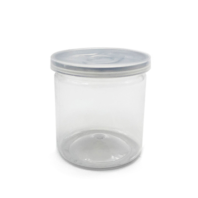 8 oz aanpasbare transparante plastic opslag- en verpakkingspotten