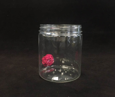 Doorzichtige ronde plastic potten met drukgevoelige deksels (3 oz-8 oz)