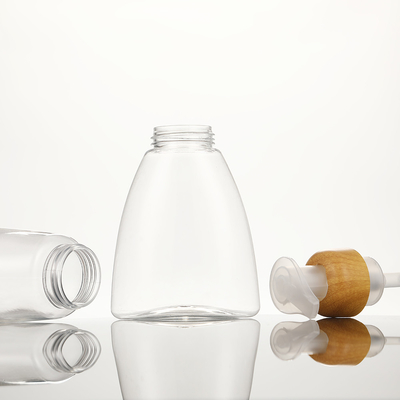 Biologisch afbreekbare ronde PET-fles met teller voor duurzame verpakkingen voor huidverzorging