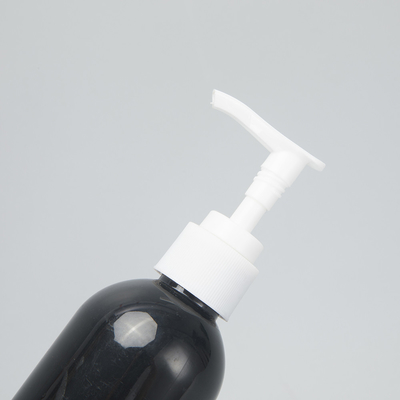 Recyclebare rondroze fles voor cosmetische producten met schroefdeksel
