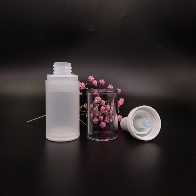 25.7g Schroefdeksel Shampoo Pump Fles Pet / Duidelijke Plastic Pet Fles Voor Cosmetische Lotion Dispensing