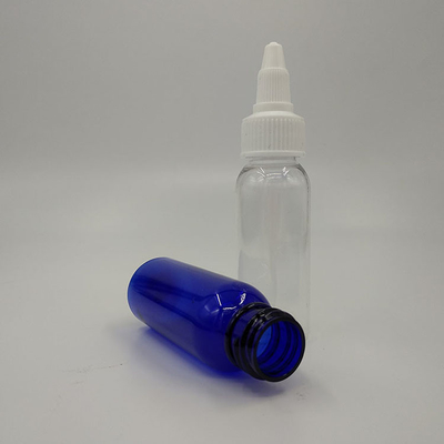 50 ml op maat gemaakte heldere schroeftop plastic flessen met op maat gedrukte