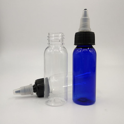 Doorzichtige plastic schroeftopflessen met schroefhals afwerking