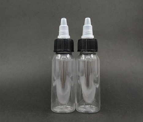 Doorzichtige plastic schroeftopflessen met schroefhals afwerking