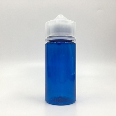 100 ml heldere PET-flessen met metalen schroefkappen voor E-vloeistof