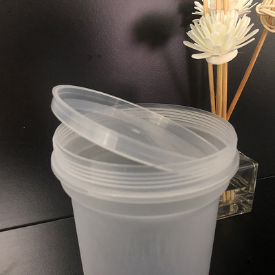 Aanpasbare plastic middellange melktheeflessen met lekvrije deksels