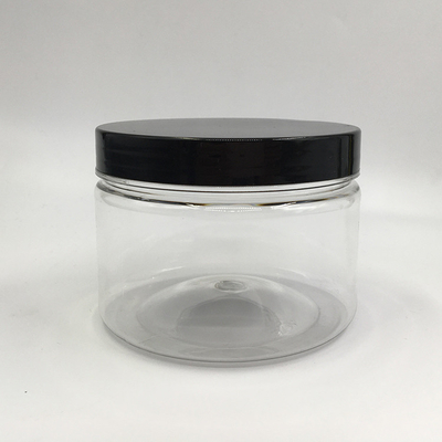 Aanpasbare heldere plastic potten met aluminium deksels voor 2-8 oz capaciteit