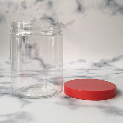 Duidelijke plastic ronde potten met deksels 2oz 3oz 4oz 5oz