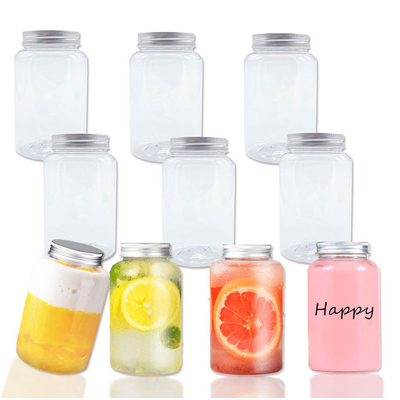 Moderne vierkant ronde plastic drankcontainer met deksel