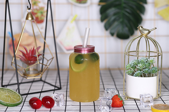 Moderne vierkant ronde plastic drankcontainer met deksel