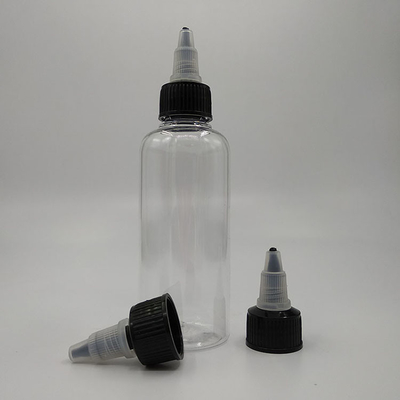 Schroeftop plastic flessen met aanpasbaar etiketten paneel
