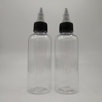 Schroeftop plastic flessen met aanpasbaar etiketten paneel