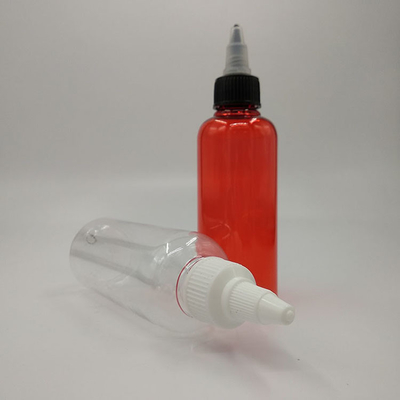 Schroeftop plastic flessen met aanpasbaar etiketten paneel