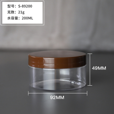 Gepersonaliseerde cosmetische plastic pot met drukgevoelige of aluminiumfoliepakking